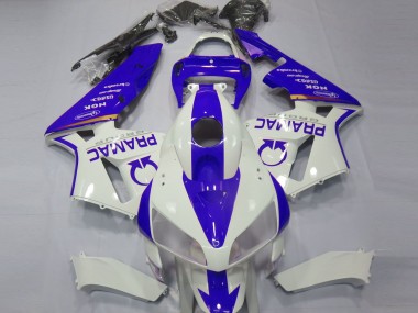 Personnalisé Bleu & Blanc 2005-2006 Honda CBR600RR Carénage Moto