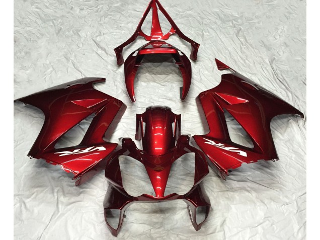 Plaine Rouge Foncé 2002-2012 Honda VFR800 Carénage Moto Plaine Rouge Foncé 2002-2012 Honda VFR800 Carénage Moto