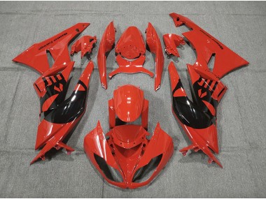 Punisseur Rouge 2009-2012 Kawasaki ZX6R Carénage Moto