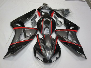 Rayure Épingle Rouge Noir Argent 2006-2007 Honda CBR1000RR Carénage Moto