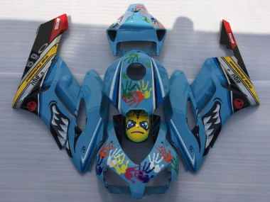 Requin Bleu 2004-2005 Honda CBR1000RR Carénage Moto