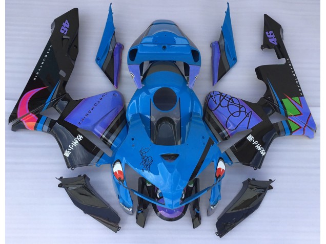 Requin Bleu 2005-2006 Honda CBR600RR Carénage Moto Requin Bleu 2005-2006 Honda CBR600RR Carénage Moto