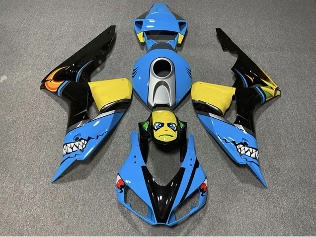 Requin Bleu 2006-2007 Honda CBR1000RR Carénage Moto Requin Bleu 2006-2007 Honda CBR1000RR Carénage Moto