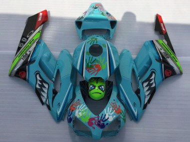 Requin Bleu Clair 2004-2005 Honda CBR1000RR Carénage Moto