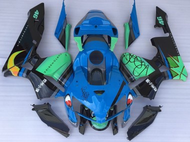 Requin Bleu & Vert 2005-2006 Honda CBR600RR Carénage Moto