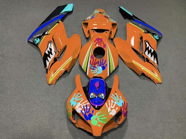 Requin Orange 2004-2005 Honda CBR1000RR Carénage Moto