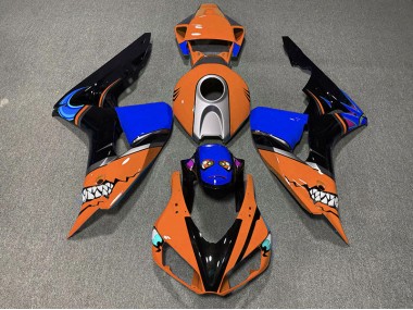 Requin Orange 2006-2007 Honda CBR1000RR Carénage Moto