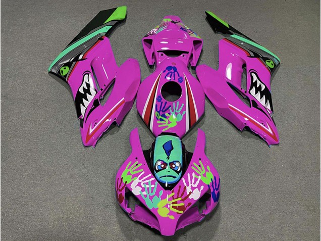 Requin Rose 2004-2005 Honda CBR1000RR Carénage Moto Requin Rose 2004-2005 Honda CBR1000RR Carénage Moto