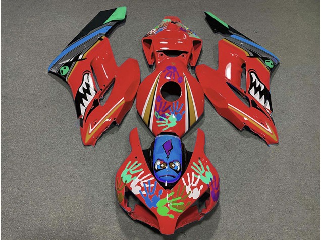 Requin Rouge 2004-2005 Honda CBR1000RR Carénage Moto Requin Rouge 2004-2005 Honda CBR1000RR Carénage Moto