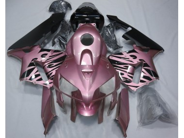 Rosa Rosa Fiamma 2005-2006 Honda CBR600RR Carénage Moto