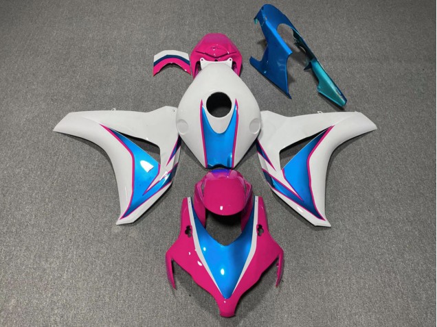 Rose & Bleu Brillant 2008-2011 Honda CBR1000RR Carénage Moto Rose & Bleu Brillant 2008-2011 Honda CBR1000RR Carénage Moto