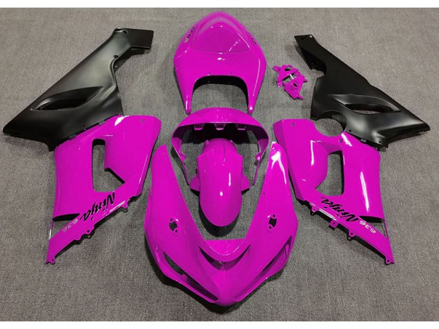 Rose Brillant 2005-2006 Kawasaki ZX6R Carénage Moto Rose Brillant 2005-2006 Kawasaki ZX6R Carénage Moto