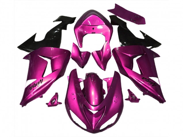 Rose Brillant 2006-2007 Kawasaki ZX10R Carénage Moto Rose Brillant 2006-2007 Kawasaki ZX10R Carénage Moto
