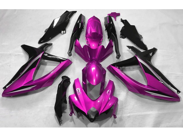 Rose Brillant 2008-2010 Suzuki GSXR 600-750 Carénage Moto Rose Brillant 2008-2010 Suzuki GSXR 600-750 Carénage Moto