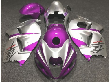 Rose Brillant & Argent 1997-2007 Suzuki GSXR 1300 Carénage Moto