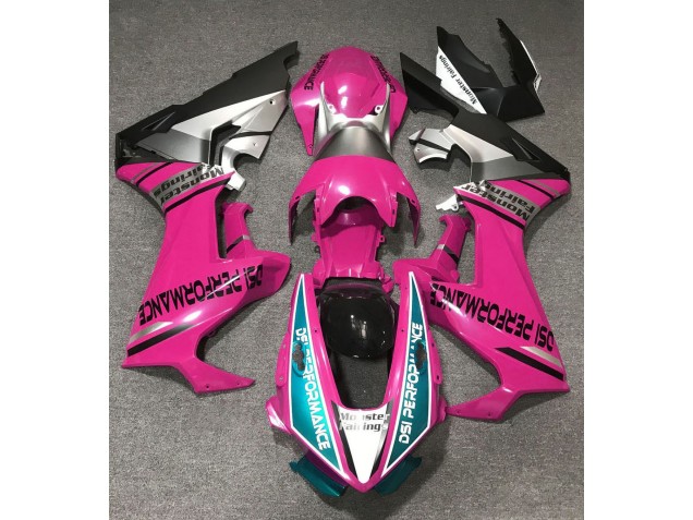 Rose Brillant & Bleu Clair 2017-2023 Honda CBR1000RR Carénage Moto Rose Brillant & Bleu Clair 2017-2023 Honda CBR1000RR Carénage Moto