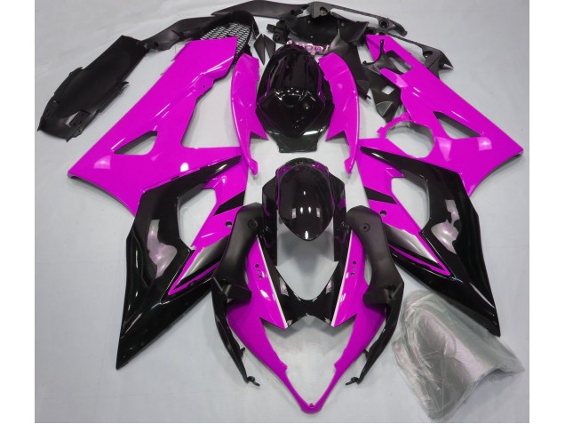 Rose Brillant & Noir 2005-2006 Suzuki GSXR 1000 Carénage Moto Rose Brillant & Noir 2005-2006 Suzuki GSXR 1000 Carénage Moto