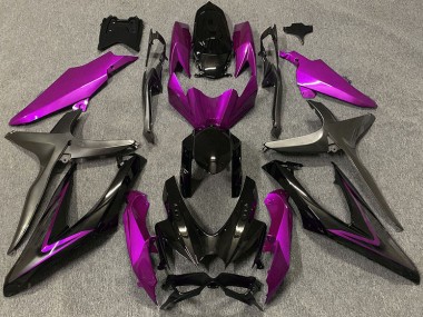 Rose Brillant & Vert R 2008-2010 Suzuki GSXR 600-750 Carénage Moto