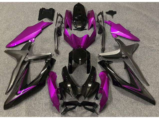 Rose Brillant & Vert R 2008-2010 Suzuki GSXR 600-750 Carénage Moto Rose Brillant & Vert R 2008-2010 Suzuki GSXR 600-750 Carénage Moto