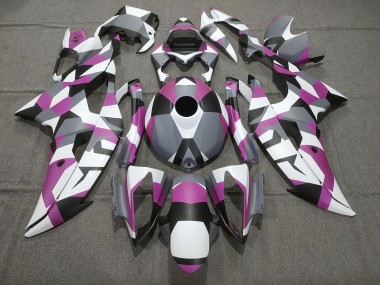Rose Camo Uni 2008-2016 Yamaha R6 Carénage Moto
