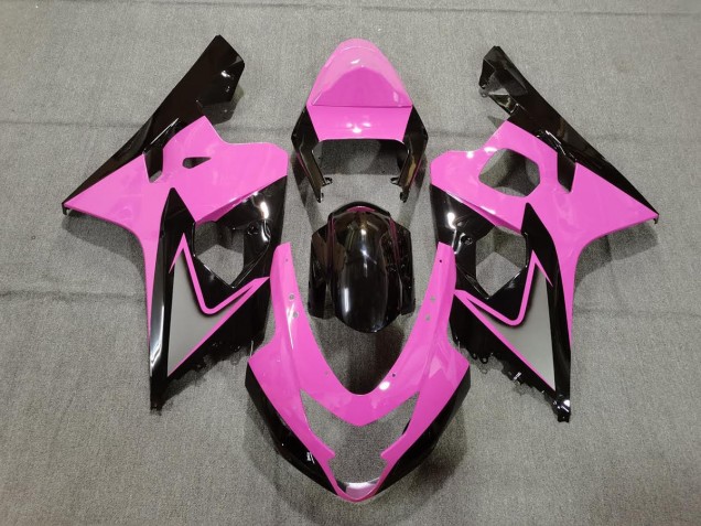 Rose Clair & Noir 2004-2005 Suzuki GSXR 600-750 Carénage Moto Rose Clair & Noir 2004-2005 Suzuki GSXR 600-750 Carénage Moto