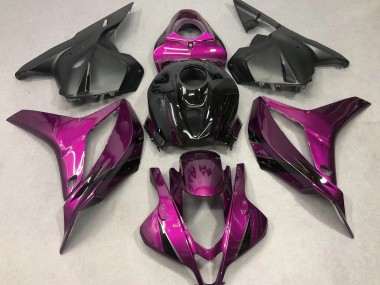 Rose Foncé Avec Du Noir 2009-2012 Honda CBR600RR Carénage Moto