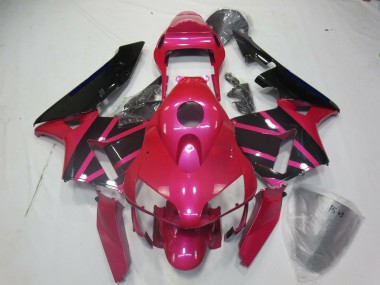 Rose & Noir 2003-2004 Honda CBR600RR Carénage Moto