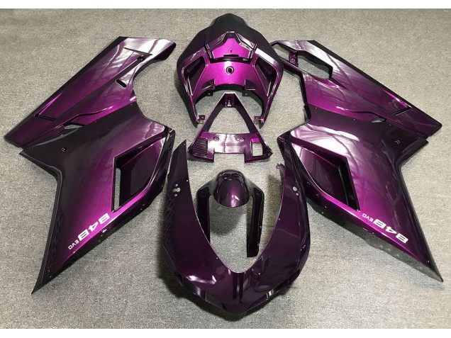 Rose Profond 2007-2014 Ducati 848 1098 1198 Carénage Moto Rose Profond 2007-2014 Ducati 848 1098 1198 Carénage Moto
