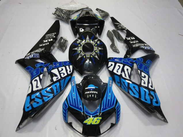 Rossi Bleu Brillant 2006-2007 Honda CBR1000RR Carénage Moto