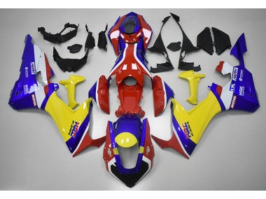 Rosso Blu E Giallo HRC 2017-2023 Honda CBR1000RR Carénage Moto