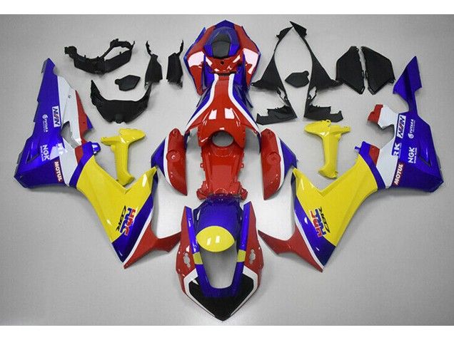 Rosso Blu E Giallo HRC 2017-2023 Honda CBR1000RR Carénage Moto Rosso Blu E Giallo HRC 2017-2023 Honda CBR1000RR Carénage Moto