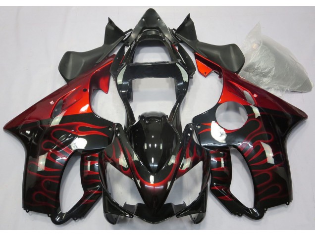 Rosso Fiamma 2001-2003 Honda CBR600 F4i Carénage Moto Rosso Fiamma 2001-2003 Honda CBR600 F4i Carénage Moto