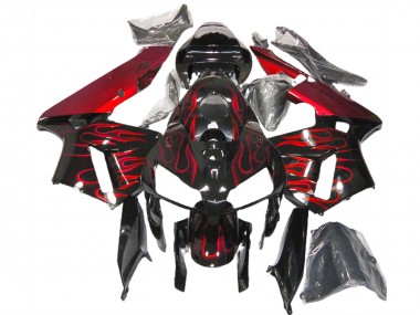 Rosso Fiamma 2005-2006 Honda CBR600RR Carénage Moto