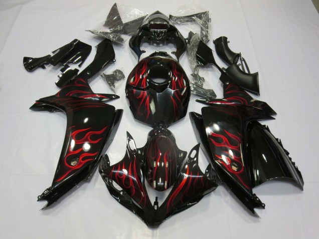 Rosso Fiamma 2007-2008 Yamaha R1 Carénage Moto Rosso Fiamma 2007-2008 Yamaha R1 Carénage Moto