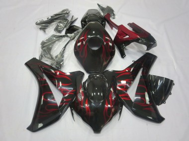 Rosso Fiamma 2008-2011 Honda CBR1000RR Carénage Moto