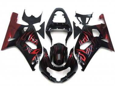 Rosso Vibrante Fiamma 2001-2003 Suzuki GSXR 600-750 Carénage Moto