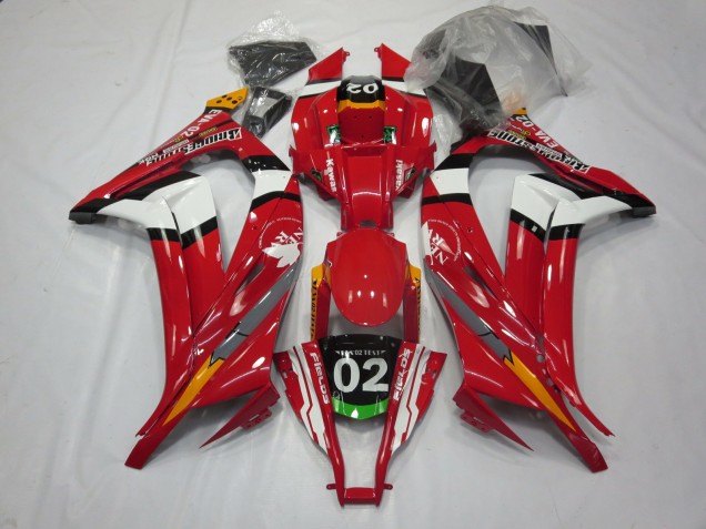 Rouge 02 2011-2015 Kawasaki ZX10R Carénage Moto Rouge 02 2011-2015 Kawasaki ZX10R Carénage Moto