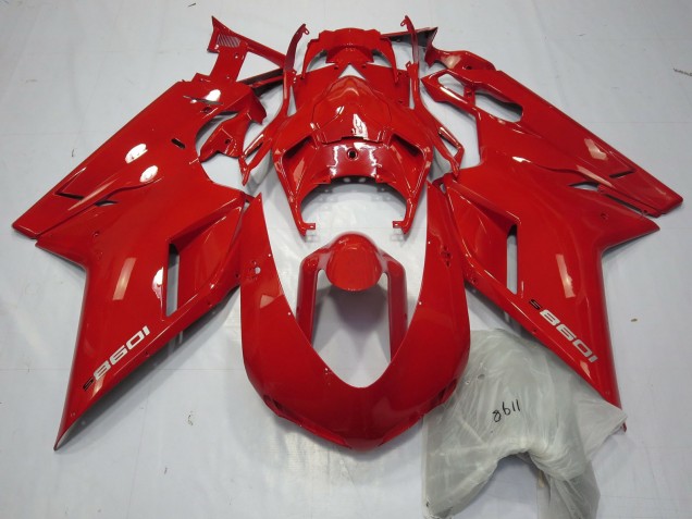 Rouge 1098 2007-2014 Ducati 848 1098 1198 Carénage Moto Rouge 1098 2007-2014 Ducati 848 1098 1198 Carénage Moto