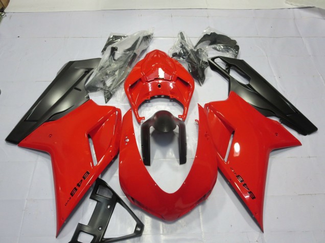 Rouge 2007-2014 Ducati 848 1098 1198 Carénage Moto Rouge 2007-2014 Ducati 848 1098 1198 Carénage Moto