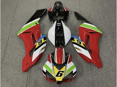 Rouge 6 2004-2005 Honda CBR1000RR Carénage Moto