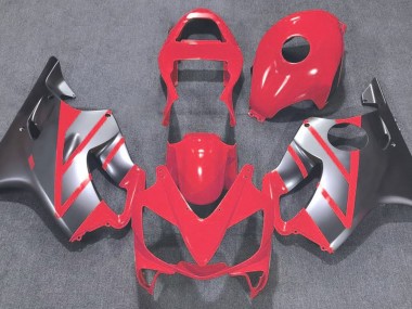 Rouge & Argent Mat 2001-2003 Honda CBR600 F4i Carénage Moto