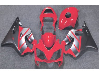 Rouge & Argent Mat 2001-2003 Honda CBR600 F4i Carénage Moto