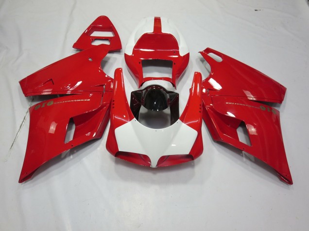 Rouge & Blanc 1993-2005 Ducati 996 748 916 998 Carénage Moto Rouge & Blanc 1993-2005 Ducati 996 748 916 998 Carénage Moto