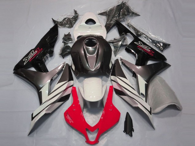 Rouge Blanc & Gris 2007-2008 Honda CBR600RR Carénage Moto Rouge Blanc & Gris 2007-2008 Honda CBR600RR Carénage Moto