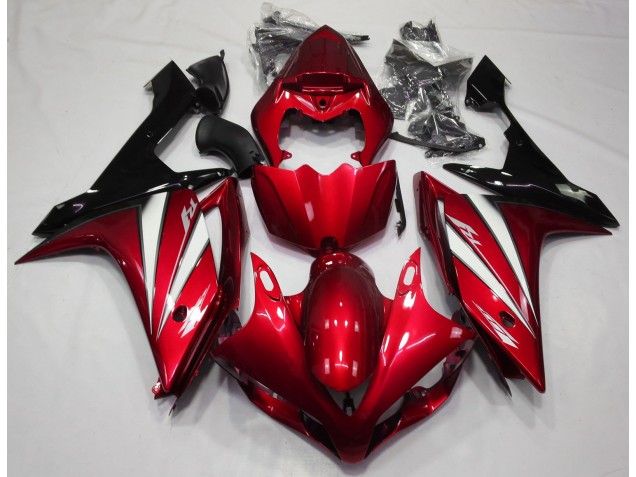 Rouge Blanc & Noir 2007-2008 Yamaha R1 Carénage Moto Rouge Blanc & Noir 2007-2008 Yamaha R1 Carénage Moto