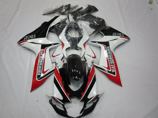 Rouge Blanc & Noir 2011-2024 Suzuki GSXR 600-750 Carénage Moto Rouge Blanc & Noir 2011-2024 Suzuki GSXR 600-750 Carénage Moto