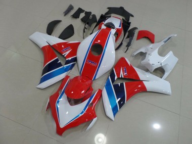 Rouge Bleu & Blanc 2008-2011 Honda CBR1000RR Carénage Moto