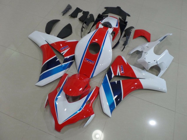 Rouge Bleu & Blanc 2008-2011 Honda CBR1000RR Carénage Moto Rouge Bleu & Blanc 2008-2011 Honda CBR1000RR Carénage Moto