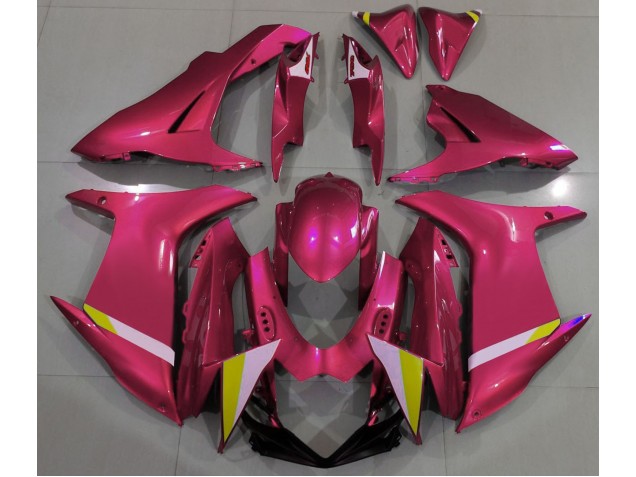 Rouge Bonbon Brillant 2011-2024 Suzuki GSXR 600-750 Carénage Moto Rouge Bonbon Brillant 2011-2024 Suzuki GSXR 600-750 Carénage Moto