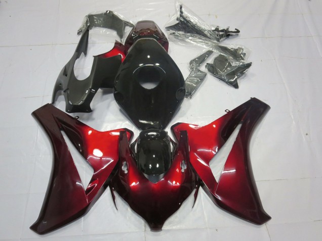 Rouge Bonbon & Noir 2008-2011 Honda CBR1000RR Carénage Moto Rouge Bonbon & Noir 2008-2011 Honda CBR1000RR Carénage Moto